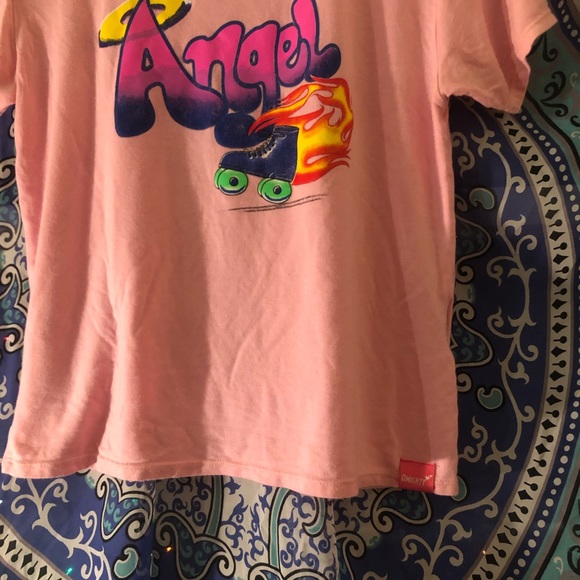 Omighty pink ‘angel’ shirt - Picture 2 of 4